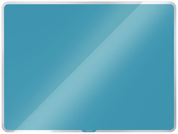 Magnetická sklenená tabuľa, 60x40 cm, LEITZ "Cosy", matná modrá