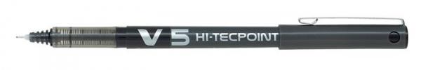 Roller, 0,3 mm, s ostrým hrotom, PILOT "Hi-Tecpoint V5", čierna