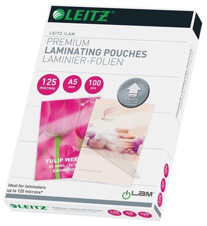 Laminovacia fólia, 125 mikr., A5, lesklá, UDT technológia, LEITZ "iLam"