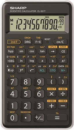 Kalkulačka, vedecká, 146 funkcií, SHARP "EL-501TBWH"