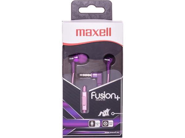 Slúchadlá, s mikrofónom, MAXELL "Fusion+", fialová-ružová