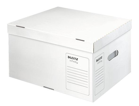 Archívny kontajner, veľkosť L, LEITZ "Infinity", biely