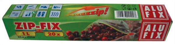 Vrecká na zips "Zipp Fix", 1 l, ALUFIX