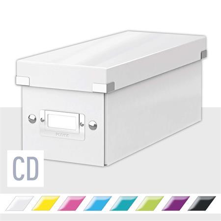 Úložná škatuľa na CD, LEITZ "Click&Store", biela