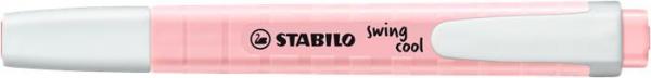 Zvýrazňovač, 1-4 mm, STABILO "Swing Cool", pastelový ružový