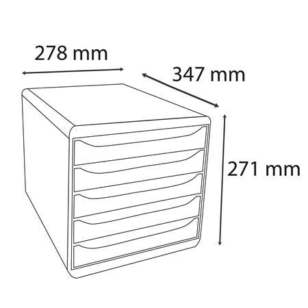 Box na dokumenty, plast, 5 zásuviek, EXACOMPTA "Big-Box Plus Blackoffice Iderama" 3