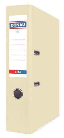 Pákový šanón, 75 mm, A4, PP/kartón, s ochranným spodným kovaním, DONAU "Life", pastelovo ž