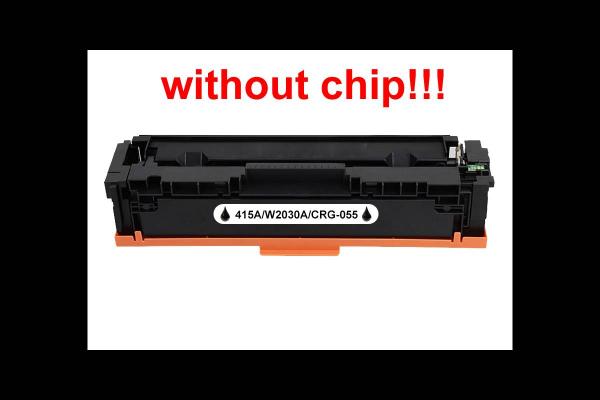 Kompatibilný toner pre HP 415A/W2030A/Canon CRG-055-No Chip! Black 2400 strán POZOR kazeta bez čipu