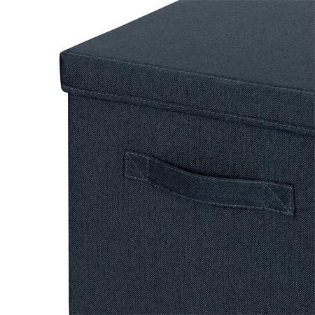 Úložný box, textilný, rozmer L, LEITZ "Fabric", zamatová sivá