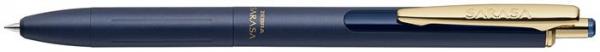 Gélové pero, 0,33 mm, stláčací mechanizmus, telo pera: tmavomodrá, ZEBRA "Sarasa Grand", m