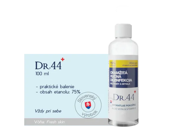Gélová dezinfekcia v praktickom balení Dr.44+, 100ml