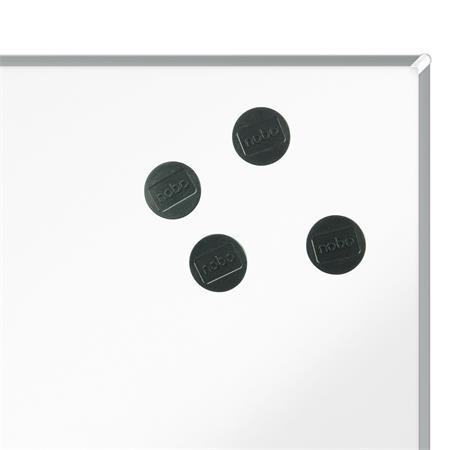 Magnetky, magnetické, pre biele tabule, 30 mm, 4 ks, NOBO, čierna