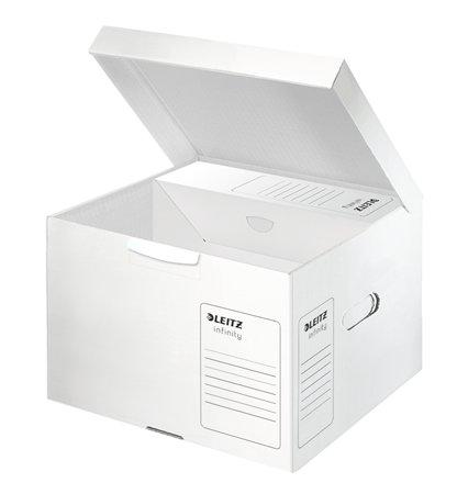Archívny kontajner, veľkosť M, LEITZ "Infinity", biely