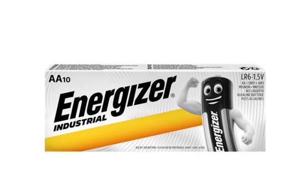 Batéria, AA ceruzkové, 10 ks, ENERGIZER "Industrial"