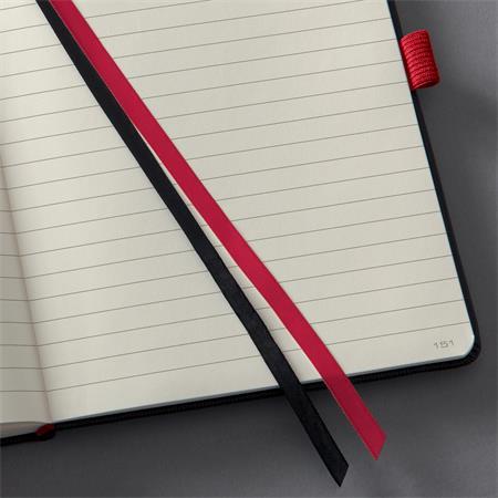 Poznámkový blok, exkluzívny, A5, linajkový, 194 strán, tvrdá obálka, SIGEL "Conceptum Red