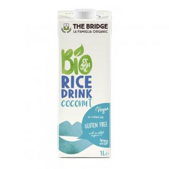 Ryžový nápoj, bio, 1 l, THE BRIDGE, kokosový