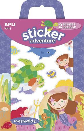 Nálepky, tematické, APLI Kids "Sticker Adventure", morské panny