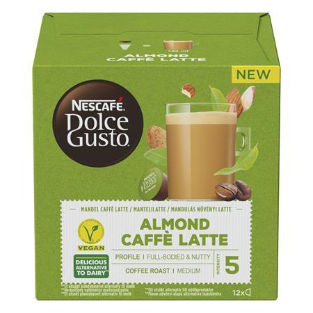 NESCAFE Kávové kapsuly, 12 ks, vegan, NESCAFÉ "Dolce Gusto Almond Caffé Latte"