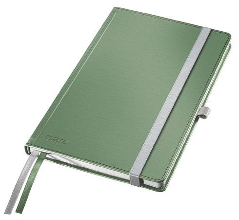 Zápisník, A5, štvorčekový, 80 strán, s tvrdou obálkou, LEITZ "Style", olivovo zelená