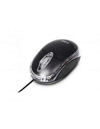Myš, drôtová, optická, malá veľkosť, USB, URBAN FACTORY "Crazy Small", čierna