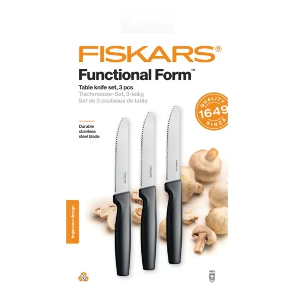 Set ryhovaných stolných nožov, FISKARS "Functional Form"