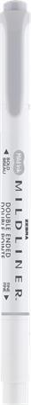 Zvýrazňovač, 1,0/3,5 mm, obojstranný, ZEBRA "Mildliner Cool & Refined", sivá
