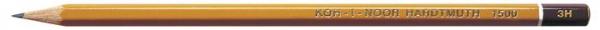 Grafitová ceruzka, 3H, šesťhranná, KOH-I-NOOR "1500"