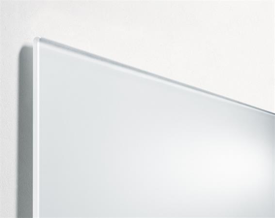 Magnetická sklenená tabuľa, 91x46x1,5 cm, SIGEL "Artverum® ", super biela, matná
