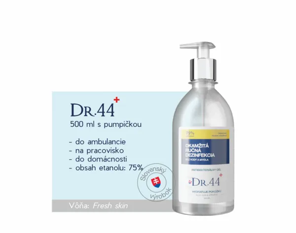Gélová dezinfekcia s pumpičkou Dr.44+, 0,5l