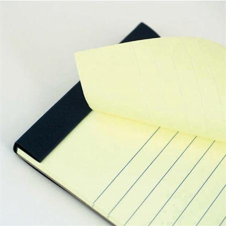 Samolepiaci poznámkový blok, linajkový, 190,5x114 mm, 50 listov, STICK N, pastelová žltá