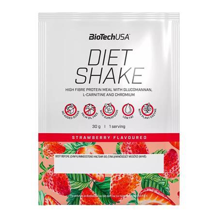 Srvátkový nápoj v prášku, 30g, BIOTECH USA "Diet Shake", jahoda 1