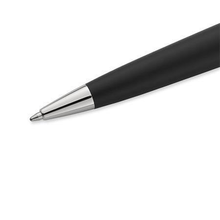 Guľôčkové pero, 0,7 mm, matné čierne telo pera, strieborný klip, WATERMAN "Expert III" , m