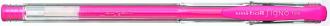Gélové pero, 0,4 mm, s  uzáverom, UNI "UM-100 Signo Fine", fluor ružové