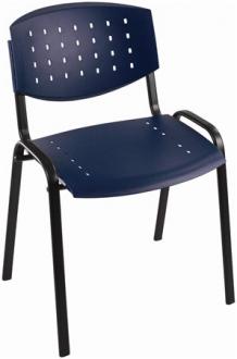 . Konferenčná stoličkak, dierkovaný plast,"TAURUS PN Layer ", čierna