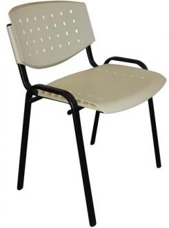 . Konferenčná stolička, dierovaný plast, "TAURUS", slonovina