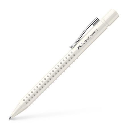 Guľôčkové pero, 0,7 mm, stláčací mechanizmus, telo pera: biela, FABER-CASTELLG "Grip 2010-