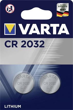 Gombíková batéria, CR2032, 2 ks, VARTA
