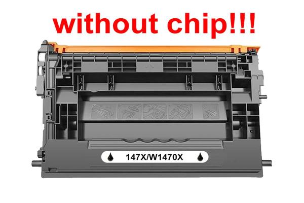 Kompatibilný toner pre HP 147X/W1470X-No Chip! Black. POZOR kazeta bez čipu 25200 strán