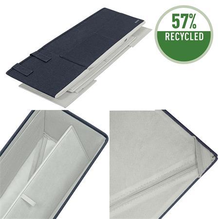 Prenosná taška, 3 priehradky, LEITZ "Fabric Hot Desking", zamatová sivá