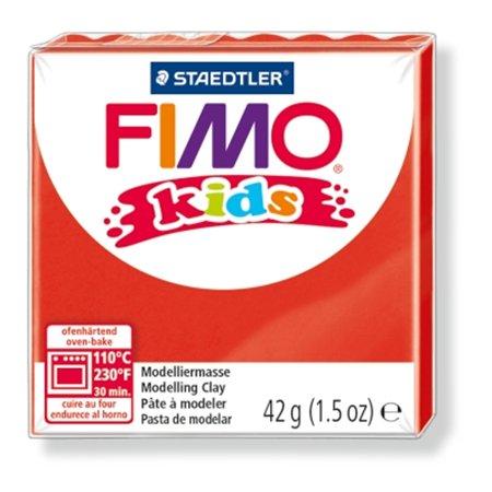 Modelovacia hmota, 42 g, FIMO "Kids", červená