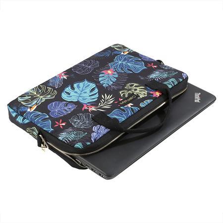 Taška na notebook, 15,6", VIQUEL CASAWORK "Tropical", čierna-modrá