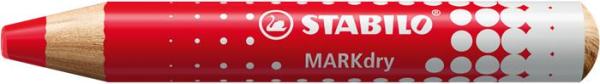 Suchý popisovač na tabuľu a flipchart, kužeľový hrot, STABILO "MARKdry", červená