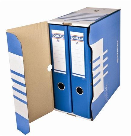 Archivačná krabica, A4, 155 mm, kartón, DONAU, modrá