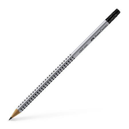 Grafitová ceruzka s gumou, HB, trojhranný tvar, FABER-CASTELL "Grip 2001"