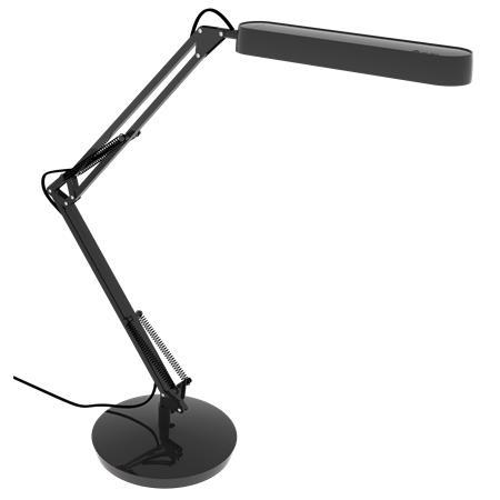 Stolová lampa, LED, 7 W, ALBA "Ledscope", čierna