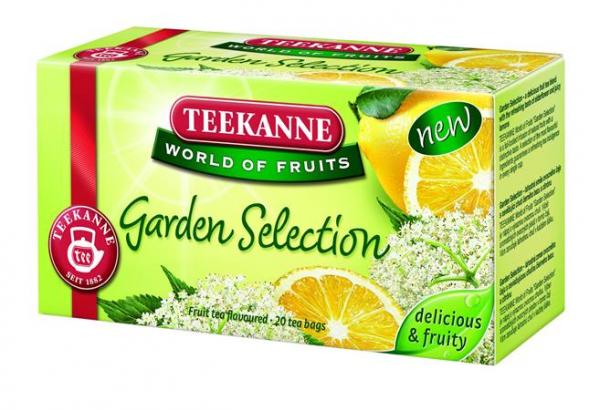 Ovocný čaj, 20x2,25 g, TEEKANNE Garden Selection, baza-citrón