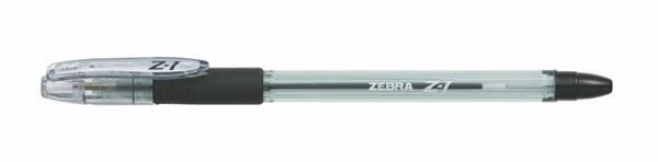 Guľôčkové pero, 0,24 mm, s vrchnákom, ZEBRA "Z-1", čierna