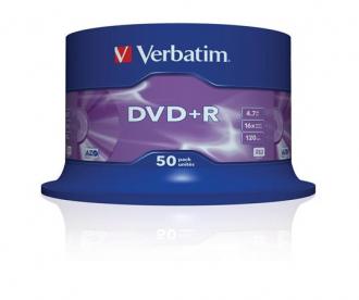 VERBATIM DVD+R 4,7 GB, 16x, cake box (AZO)