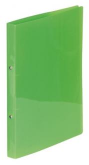 Krúžkový šanón, 2 krúžky, 25 mm, A4, PP, VIQUEL "PropyGlass" zelený