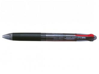 Guľôčkové pero, 0,25 mm, tlačidlový systém ovládania, 4 farby, PILOT "Feed GP4", čierne te